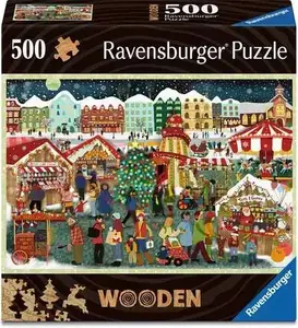 Пазл Ravensburger Wooden Puzzle Рождественская ярмарка — 500 деревянных элементов