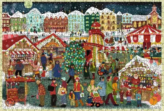 Ravensburger Wooden Puzzle Рождественская ярмарка — 500 шт Photo 2