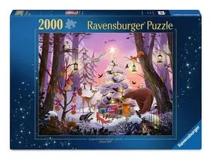 Пазл Ravensburger Christmas in the Forest 2000 элементов, 2000 деталей праздничная сцена