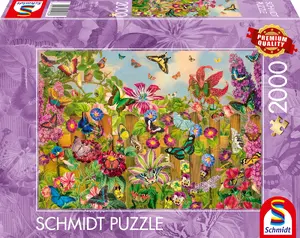 Jigsaw puzzle schmidt spiele Beautiful Butterfly Garden — 2000 pieces, model 59746