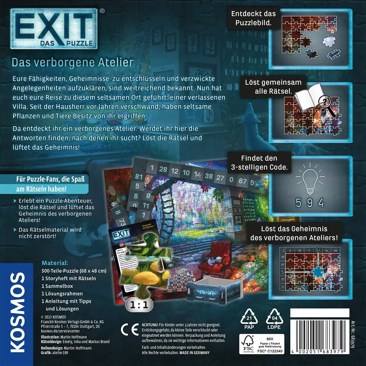 Kosmos EXIT: The Hidden Atelier — 500 gab. Photo 2