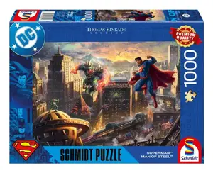 Jigsaw Puzzle, schmidt spiele Thomas Kinkade Studios: DC Superman – Man of Steel, 1000 pieces