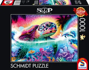 Jigsaw Puzzle schmidt spiele Sheena Pike Neon Turtle — 1000 pieces