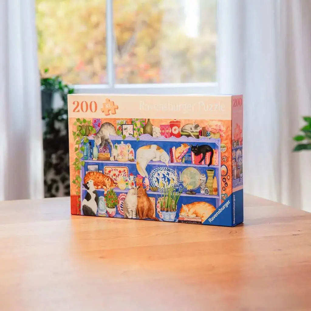 Ravensburger puzzle Feel Well & Puzzle Cats on the Shelf — 200 Photo 3