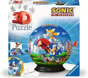 3D-пазл-шар Ravensburger Sonic the Hedgehog, 72 элемента, модель 11592