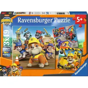 Детский набор пазлов Ravensburger Rubble & Crew рабочие машины — 3 пазла по 49 деталей