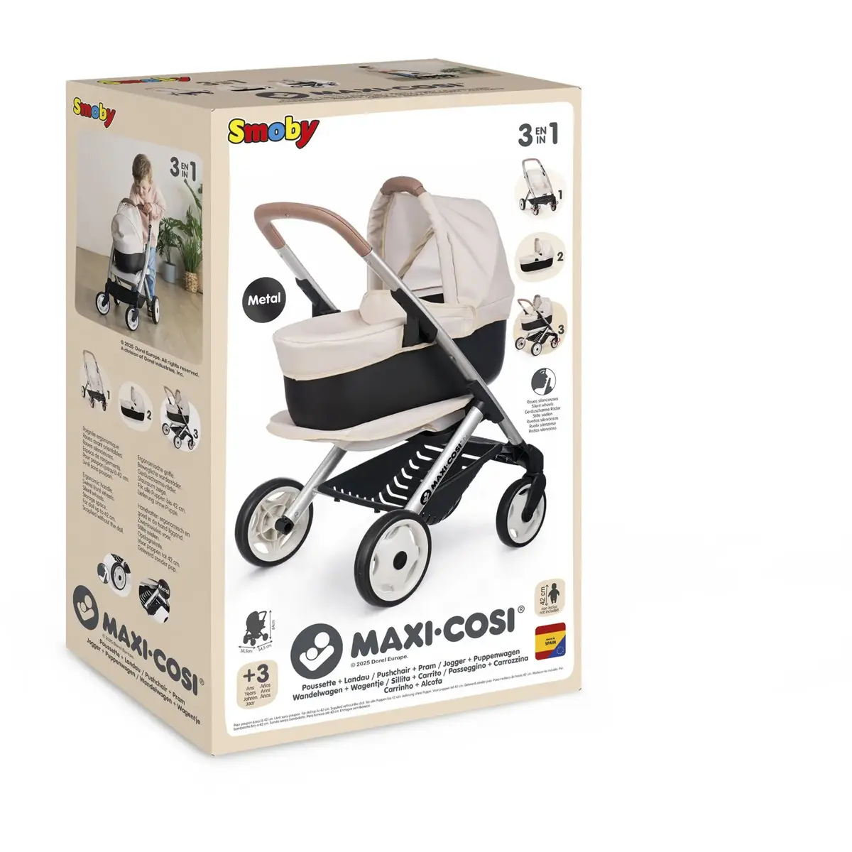 Doll's pram 3-in-1 Simba-Dickie Smoby Maxi-Cosi Photo 2