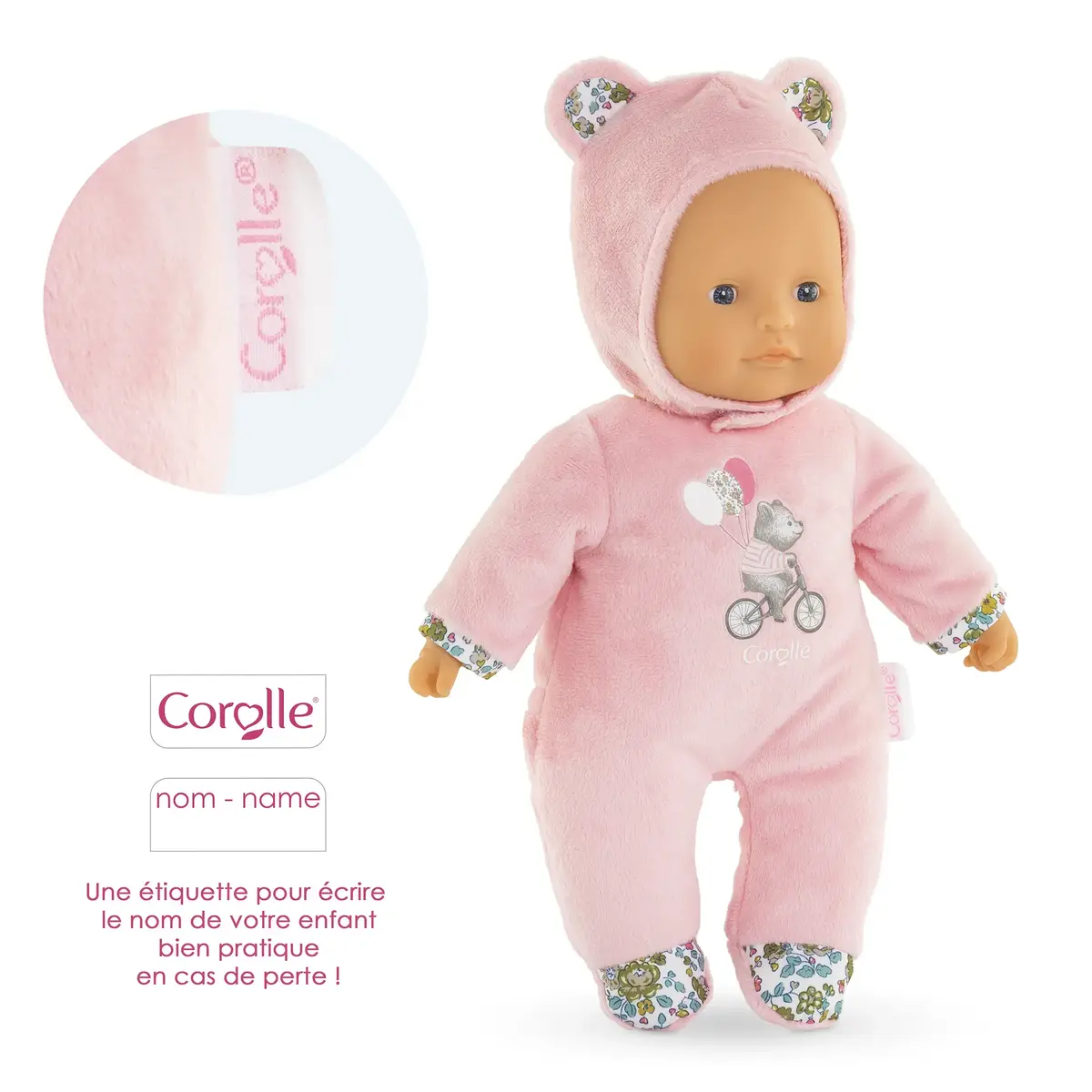 Lelle Simba-Dickie Corolle Mon Doudou Sweetheart rozā lācēns Photo 6
