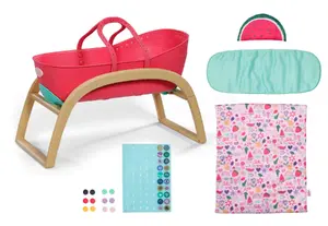 Lellešu šūpulis zapf creation BABY born 3‑1 Pinplay — leļļu mēbeles, pārveidojams šūpulītis/gultiņa/pārvadāšanas variants