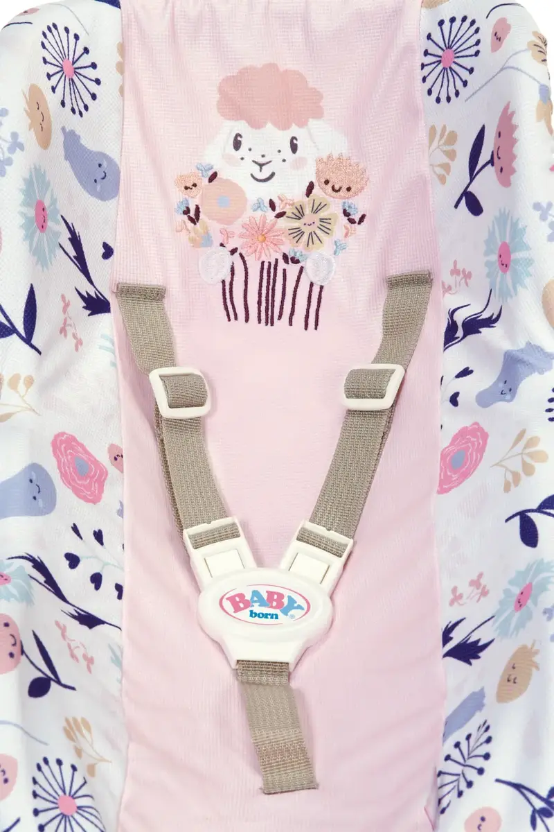 Lelles nēsātājs zapf creation BABY born Baby Carrier Flowers Photo 4