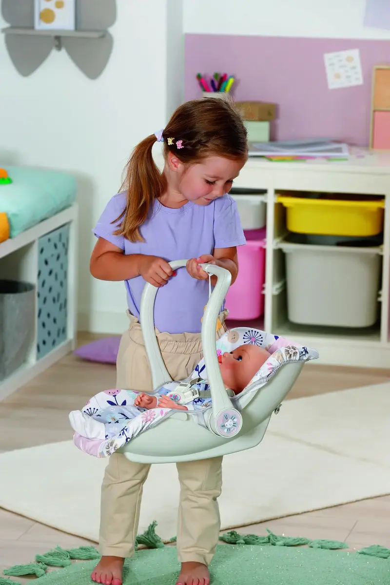 Lelles nēsātājs zapf creation BABY born Baby Carrier Flowers Photo 5