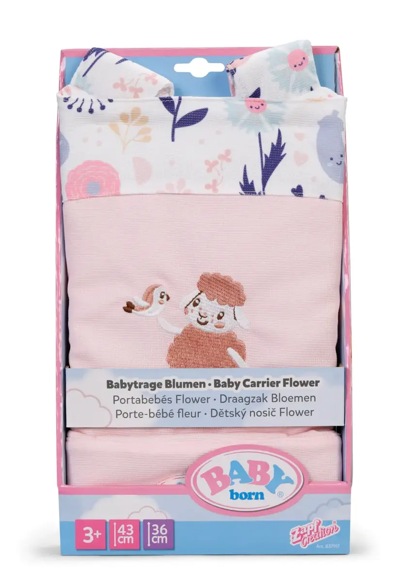 zapf creation BABY born® Baby Carrier Seat Flowers Photo 8