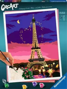 Набор для рисования Ravensburger CreArt «City of Love», раскраска по номерам, модель 23624