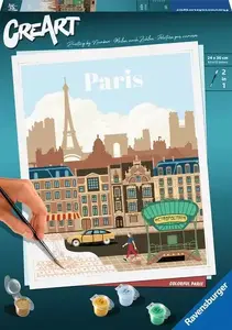 Gleznošanas komplekts Ravensburger CreArt — Colorful Paris (modelis 23687)