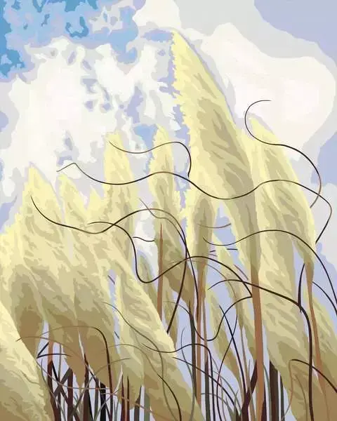 Ravensburger CreArt gleznošanas komplekts — Grass in the Wind 23611 Photo 2