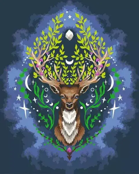 Ravensburger CreArt Pixie Cold Mystic Deer — набор по номерам Photo 2