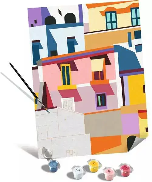 Ravensburger CreArt Canvas Edition Colorful Houses 25527 Photo 3