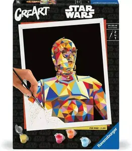 Набор для рисования Ravensburger CreArt Star Wars C-3PO — комплект для росписи на холсте
