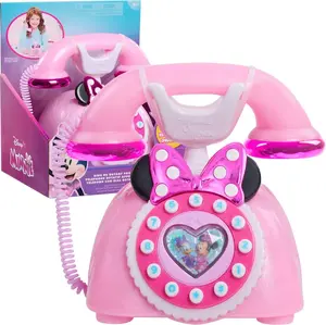 Rotaļu telefons just play Disney Junior Minnie Mouse ar gaismas un skaņas efektiem — spēļu aksesuārs lomu spēlēm