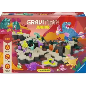 Конструктор дорожек Ravensburger GraviTrax Junior стартовый набор XXL Dino, трасса для детей