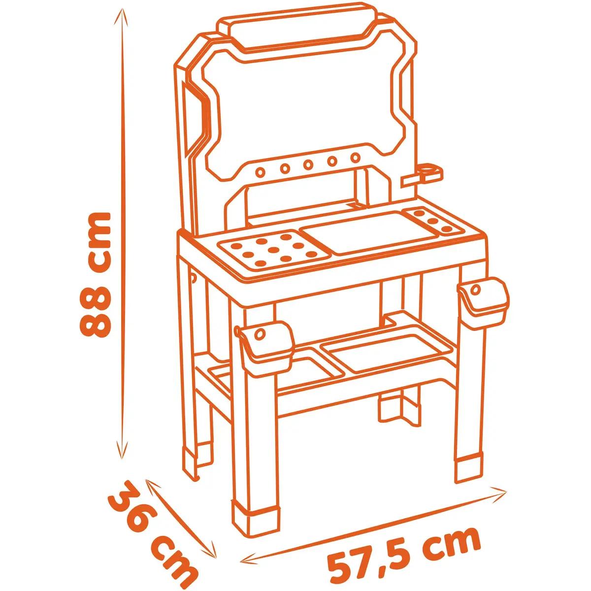 Simba‑Dickie Smoby Black+Decker children's workbench set Photo 4