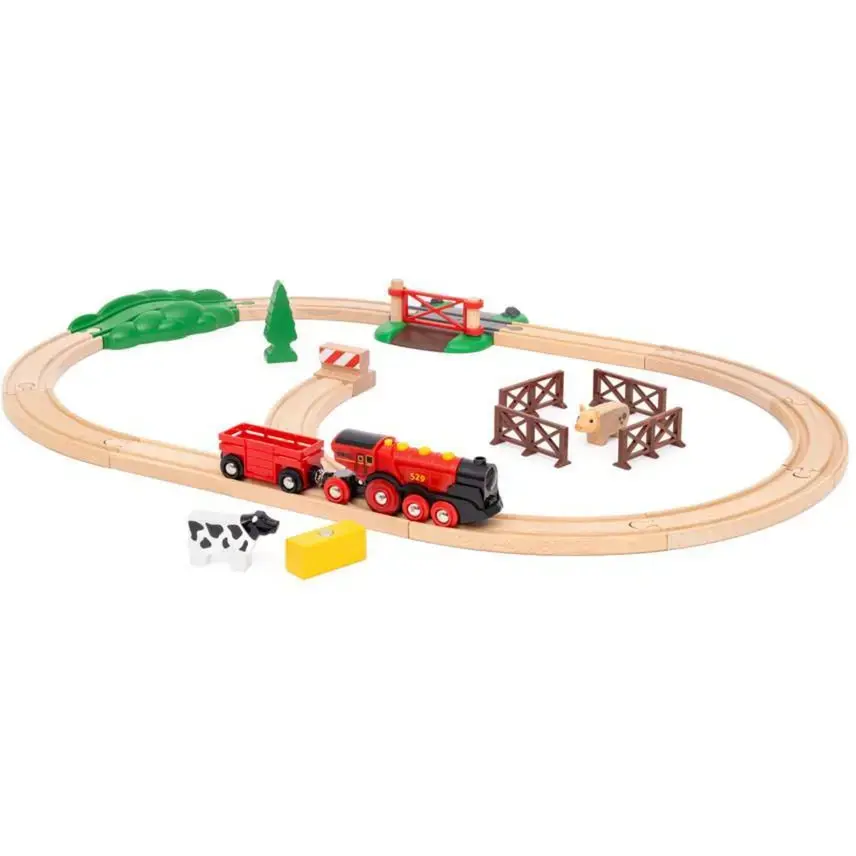 Ravensburger BRIO World Red Lola Farm Train Set Photo 2