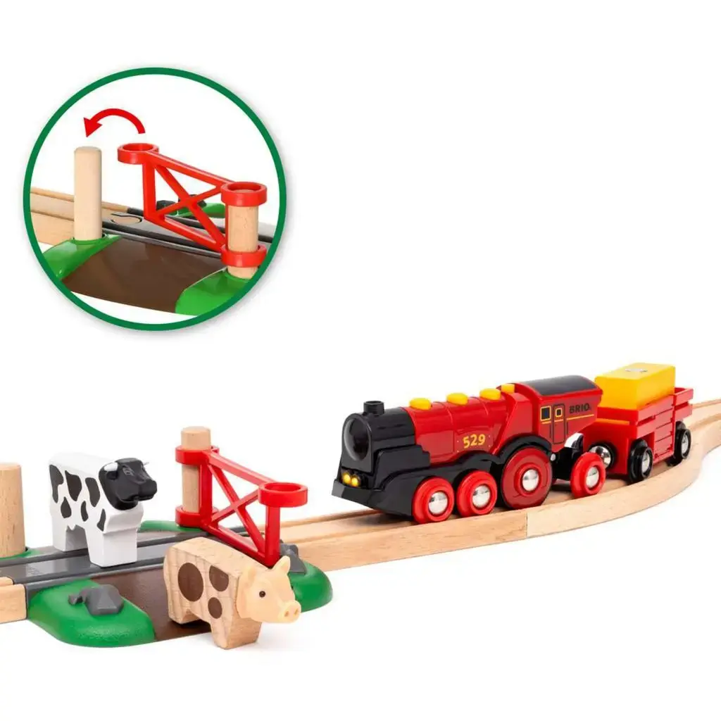 Ravensburger BRIO World Red Lola Farm Train Set Photo 5