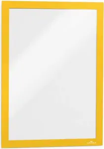 Self-adhesive A4 info frame Durable Duraframe, 2 pcs, yellow frame