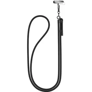 Shoulder/crossbody rope strap Tech-Protect C1S Rope Crossbody Strap Black/Black — adjustable length, rope design