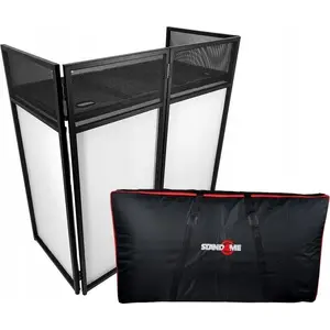 DJ parawan STAND4ME DJ PARAWAN XL table screen BK/WH — portable DJ booth divider for tables, black/white
