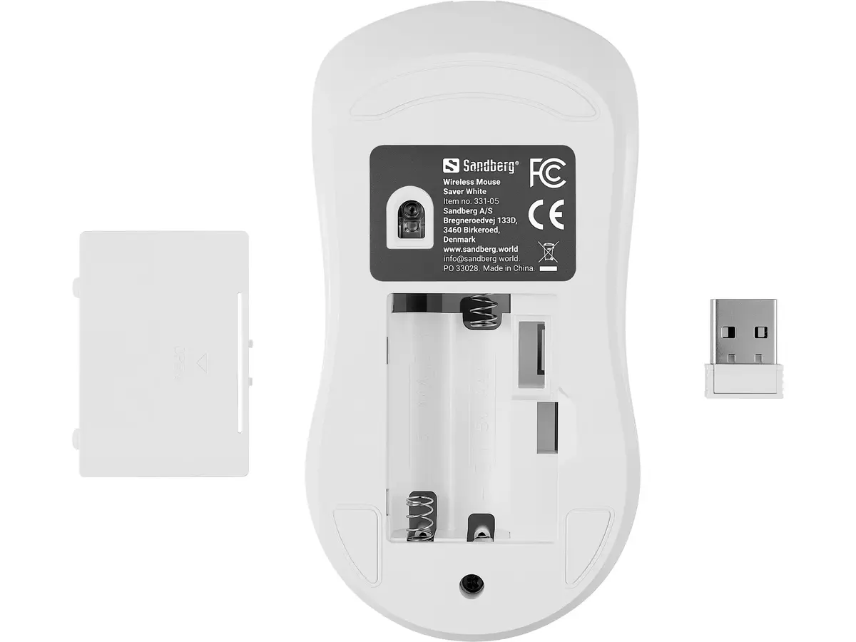 SANDBERG Wireless Mouse Saver White — беспроводная мышь Photo 5