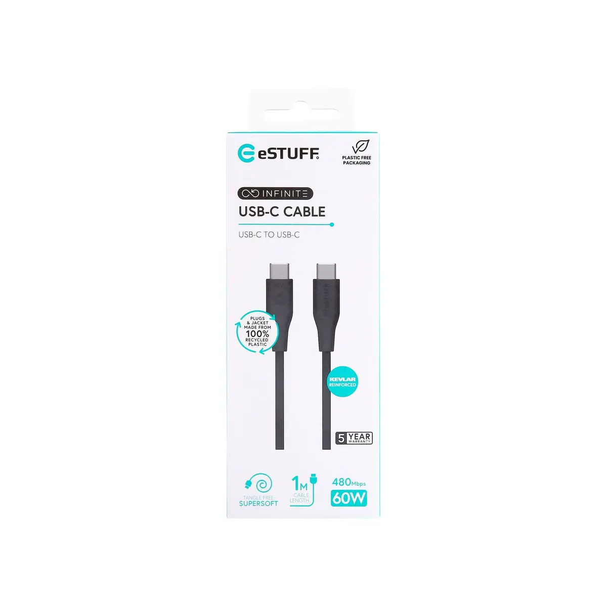 eSTUFF ES604180 USB-C Cable Photo 2