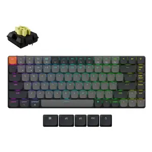 Mechanical keyboard Keychron K3X-B4 — 75% low-profile, wired & Bluetooth 5.2, USB-C, RGB backlight, grey, battery up to 124 h