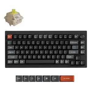 Mechanical keyboard Keychron V1 Ultra 8K — 75% form factor, QWERTY, Bluetooth, RGB, Black