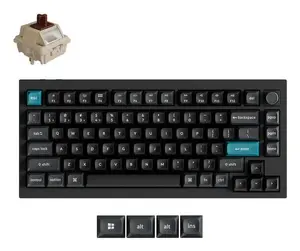 Механическая клавиатура 75% Keychron Q1 Ultra 8K — USB, RF Wireless, Bluetooth, RGB, чёрная