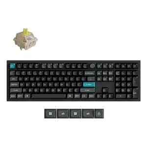 Механическая полноразмерная клавиатура Keychron Q6 Ultra 8K — USB, RF Wireless и Bluetooth, RGB-подсветка, чёрная