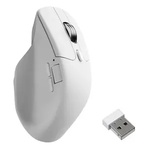 Pele Keychron M6 labrociskai RF Wireless + Bluetooth + USB-C optiskā 30000 DPI balta