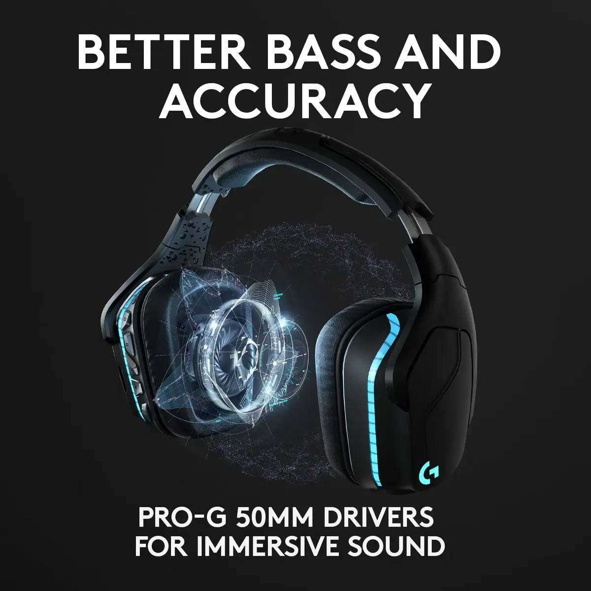 Logitech G G935 Bezvadu spēļu austiņas Photo 11