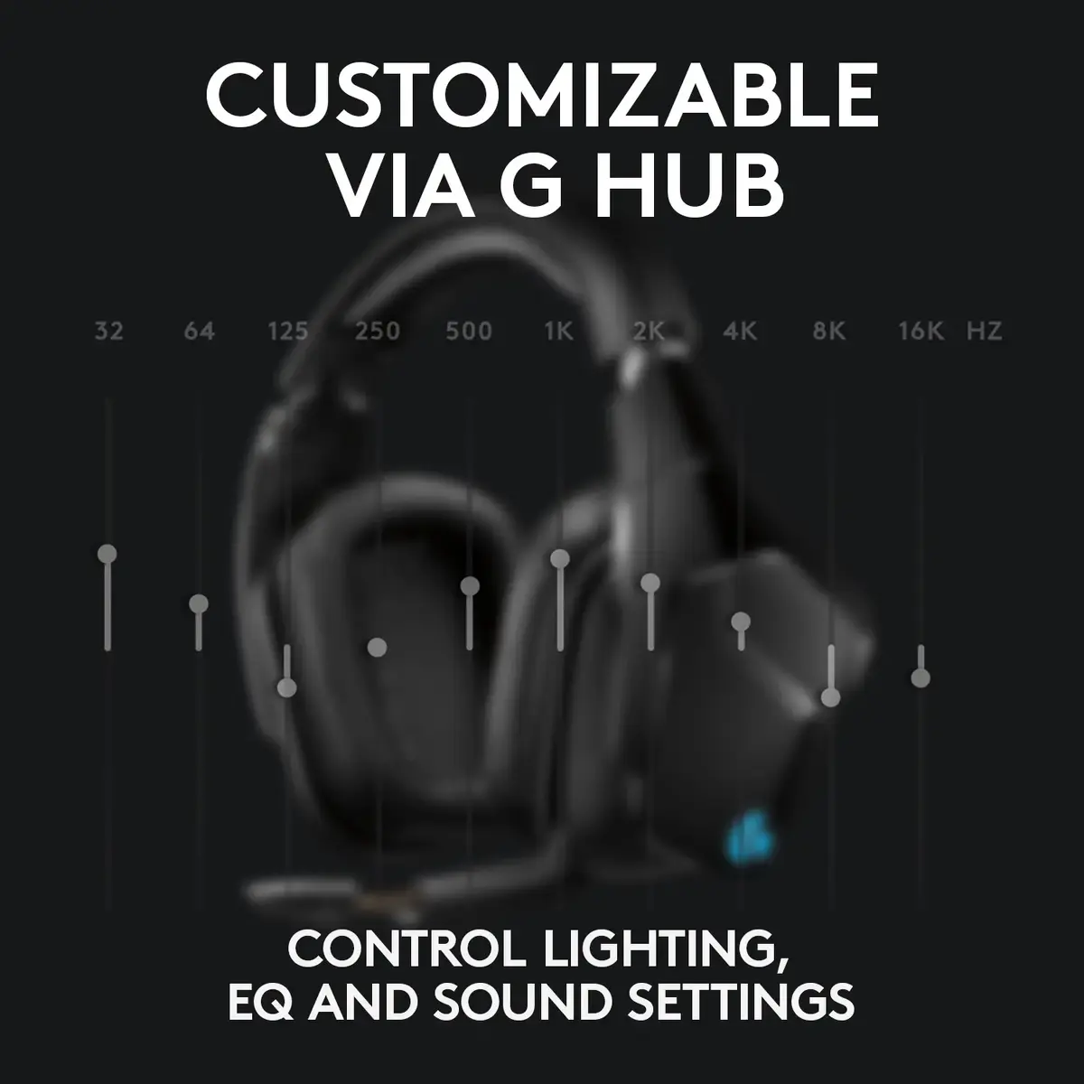 Logitech G G935 Bezvadu spēļu austiņas Photo 13