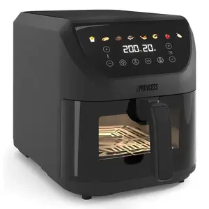 Hot air fryer Princess 182476 Single 8 L, 2000 W, touch control, black, 80°C min