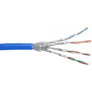 Патч-кабель Ethernet InLine Cat6 S/FTP PiMF AWG27 PVC, 100 м, синий
