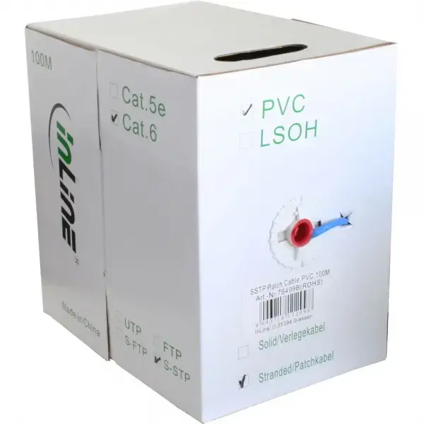 InLine Cat6 S/FTP PiMF AWG27 PVC патч-кабель 100 м Photo 2