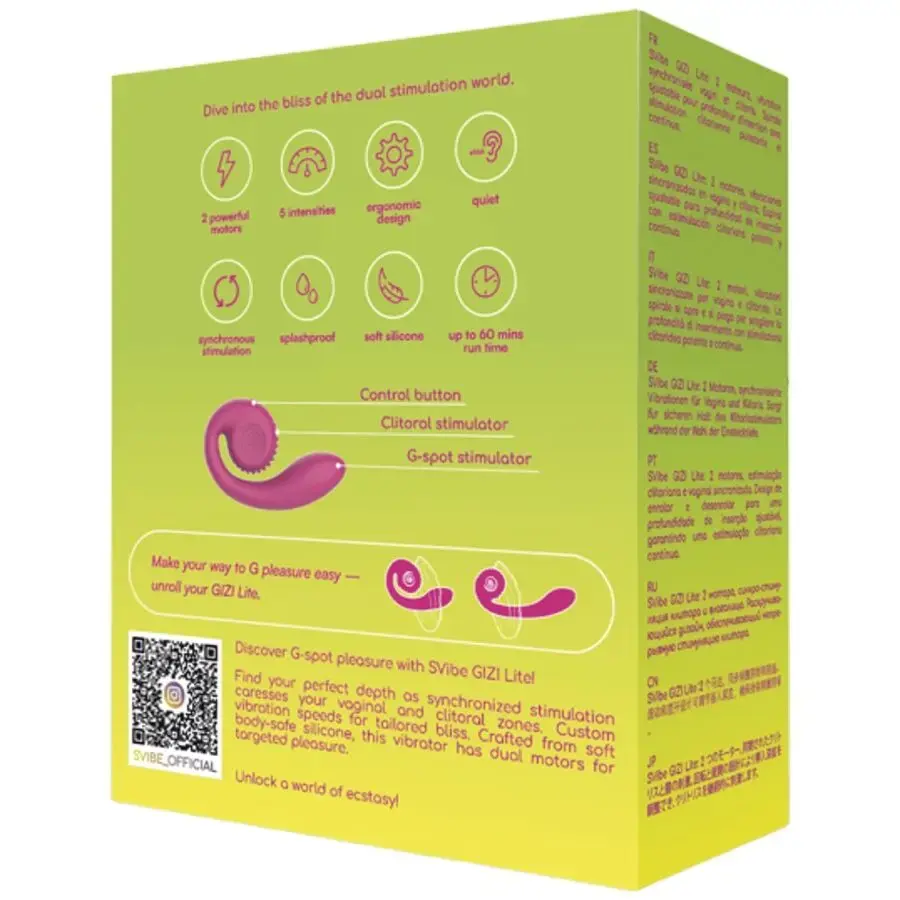 Вибратор Snail Vibe Gizi Lite Dual Photo 5