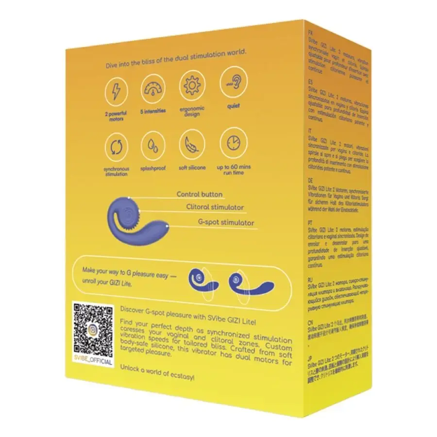 Вибратор Snail Vibe Gizi Lite Dual G-Spot & Clitoral Photo 5