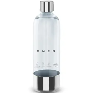 Smeg SKSB01 Бутылка для газирования из нержавеющей стали и пластика в цвете нержавеющая сталь и прозрачный