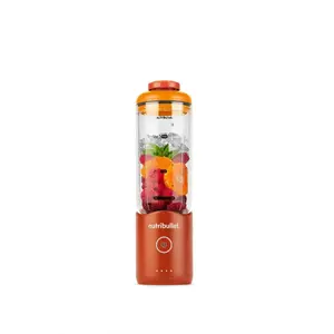 Pārnēsājams blenderis NUTRIBULLET NBP013OR — bļodas tilpums 0,59 l, ar akumulatoru, oranžs