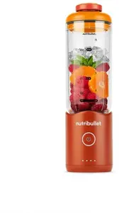 Pārnēsājams blenderis NUTRIBULLET NBP013OR — bļodas tilpums 0,59 l, ar akumulatoru, oranžs