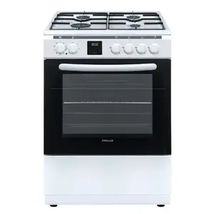 Gas-electric cooker FINLUX FC-692GWNW — freestanding hob with gas burners and electric oven