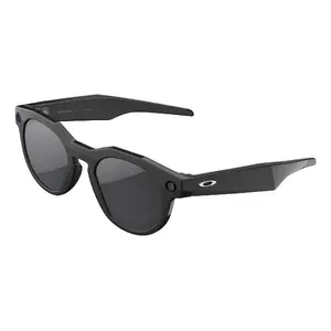 Viedās brilles Oakley Meta HSTN ar Meta AI, audio, foto/video — melnas, Prizm™ Black Polarized, 32 GB, 12 MP, Wi‑Fi 6E