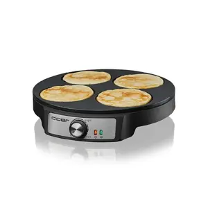 Crepe maker CLOER 6625 — makes 4 crepes, 1200 W, 11 cm diameter, black